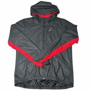 Rockbros Hooded Cycling Jacket Black Red Size L